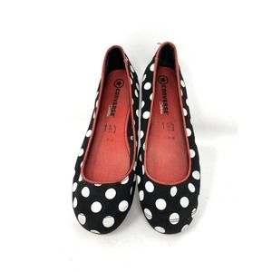 Converse Coolettes Polka Dot Ballet Flats Women's Size 9 Black White